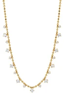 Nadri Twilight Cubic Zirconia Shaky Ball Chain Necklace in Gold at Nordstrom