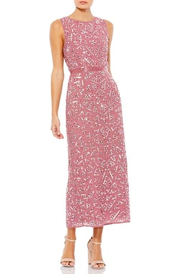 Mac Duggal Sequin Midi Cocktail Dress Rosewood at Nordstrom,