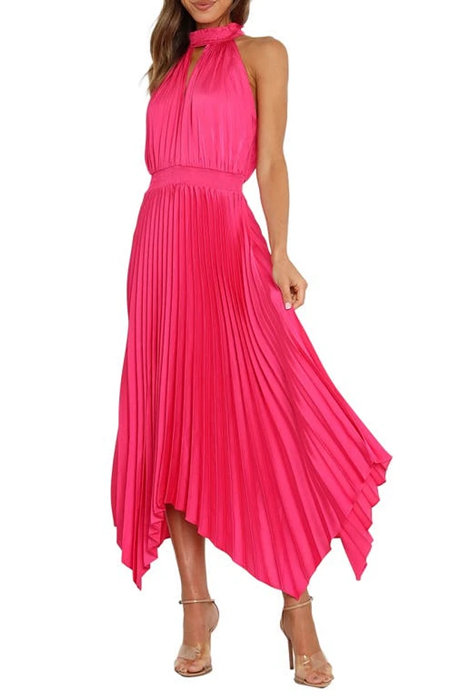 Petal & Pup Dominique Pleated Sleeveless Maxi Dress Pink at Nordstrom,