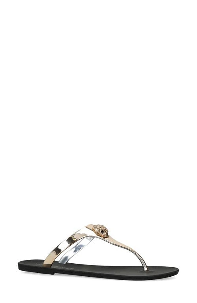 Kurt Geiger London Maddison Eagle Head Sandal Gold at Nordstrom,