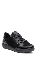 ara Ollie Lace-Up Sneaker in Black at Nordstrom, Size 7.5