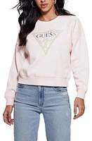 GUESS Embellished Logo Sweatshirt at Nordstrom,