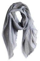 JANE CARR The Solitaire Metallic Long Scarf in Smoke Blue at Nordstrom