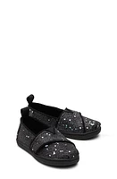 TOMS Kids' Glitter Alpargata Slip-On Sneaker Black at Nordstrom, M