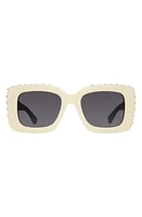 Kurt Geiger London 52mm Square Sunglasses in Bone/Gray Gradient at Nordstrom