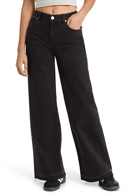 1822 Denim High Waist Slim Wide Leg Jeans Sterling at Nordstrom,