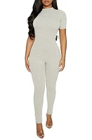 Naked Wardrobe Sweet T Funnel Neck Jumpsuit at Nordstrom,