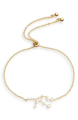 Sterling Forever Zodiac Bracelet in Gold Virgo at Nordstrom