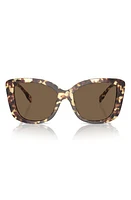 Tory Burch 54mm Butterfly Sunglasses in Dark Brown at Nordstrom