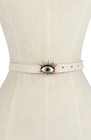 Kurt Geiger London Evil Eye Leather Belt Brass at Nordstrom,