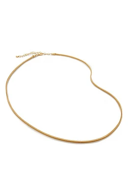 Monica Vinader Juno Fine Chain Necklace in 18Ct Gold Vermeil/Ss at Nordstrom