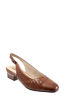 Trotters Dea Woven Slingback Pump Luggage at Nordstrom,