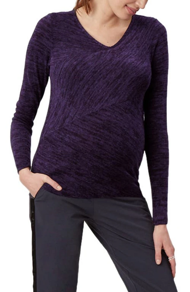 Stowaway Collection Directional Knit Maternity Top Concord at Nordstrom,