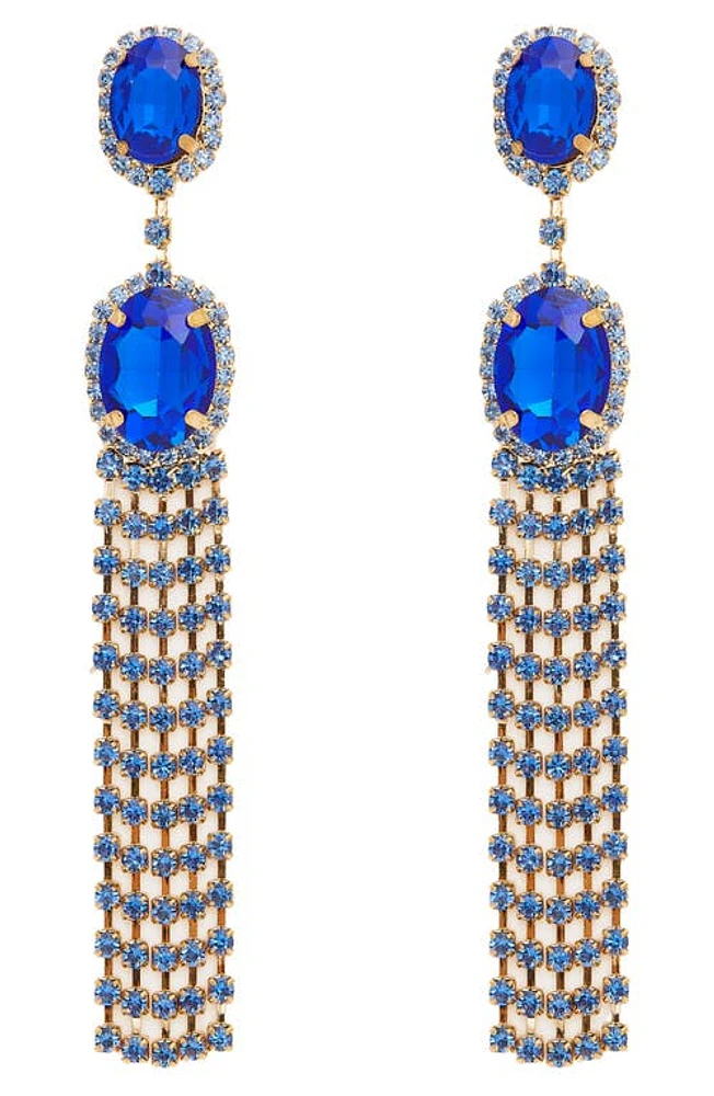 Petit Moments Wolf Crystal Chandelier Earrings in Denim at Nordstrom