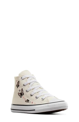 Converse Kids' Chuck Taylor All Star High Top Sneaker Egret/Black/White at Nordstrom, M