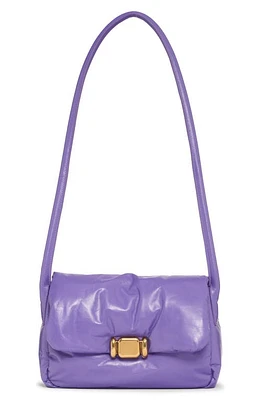 Bottega Veneta Padded Lambskin Leather Crossbody Bag in Purple-M Brass at Nordstrom