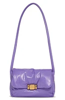 Bottega Veneta Padded Lambskin Leather Crossbody Bag in Purple-M Brass at Nordstrom