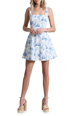 Avec Les Filles Fit & Flare Minidress Mermaid Toile at Nordstrom,