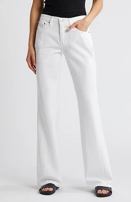 Re/Done Low Rise Loose Bootcut Jeans White at Nordstrom,