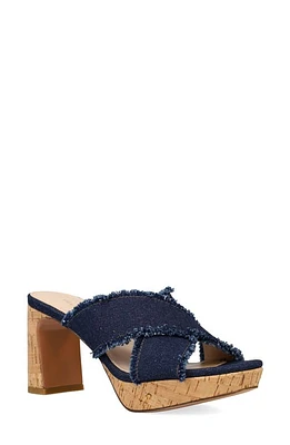 Pelle Moda Danika Platform Slide Sandal Indigo at Nordstrom,