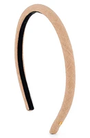 Alexandre de Paris Textured Slim Headband in Beige at Nordstrom