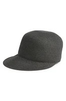 Nordstrom Straw Baseball Cap in Black at Nordstrom