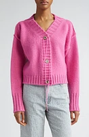 Acne Studios Krypton Wool V-Neck Cardigan at Nordstrom,