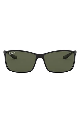 Ray-Ban Liteforce Tech 62mm Polarized Oversize Sunglasses in Matte Black at Nordstrom