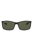 Ray-Ban Liteforce Tech 62mm Polarized Oversize Sunglasses in Matte Black at Nordstrom