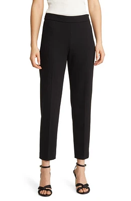 BOSS Tilunara Slim Fit Ponte Knit Pants in Black at Nordstrom, Size 10