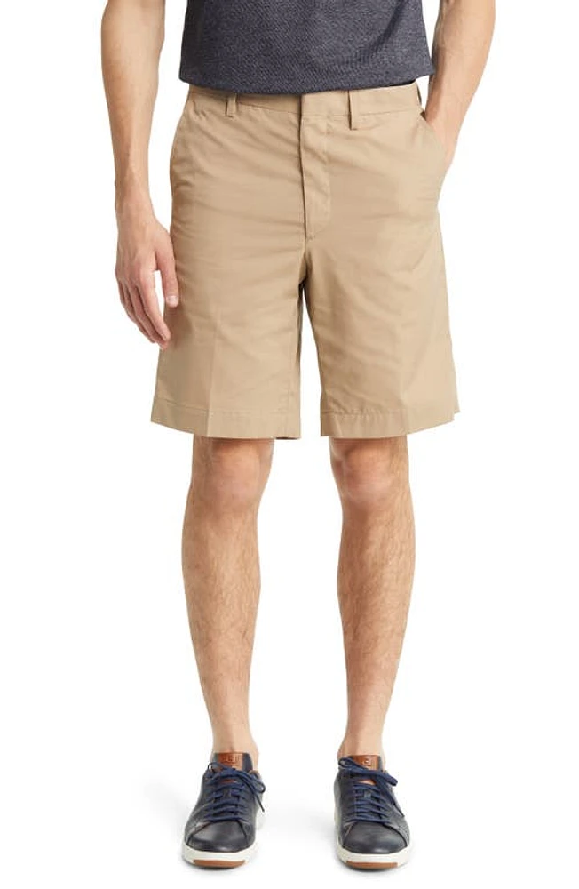 Berle Prime Flat Front Shorts Tan at Nordstrom,