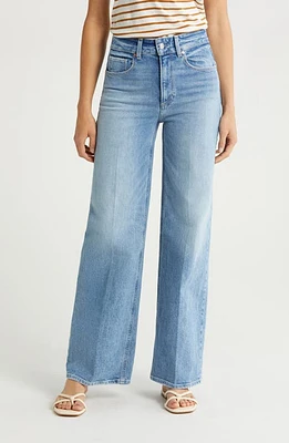 PAIGE Sasha Organic Cotton Wide Leg Jeans Magnifique at Nordstrom,