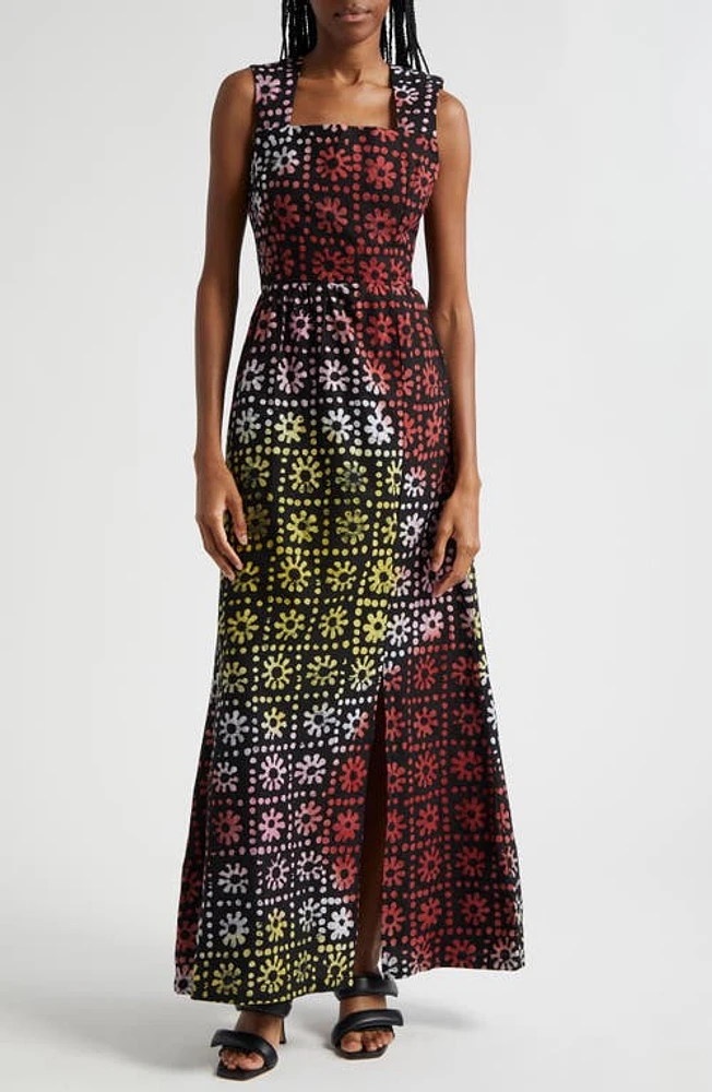 BUSAYO Yinka Maxi Dress Black Multi at Nordstrom,