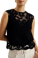 Ted Baker London Katrnn Sleeveless Cotton Crochet Top at Nordstrom,