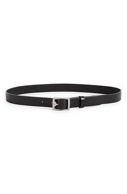 rag & bone Leather Boyfriend Belt Black at Nordstrom,