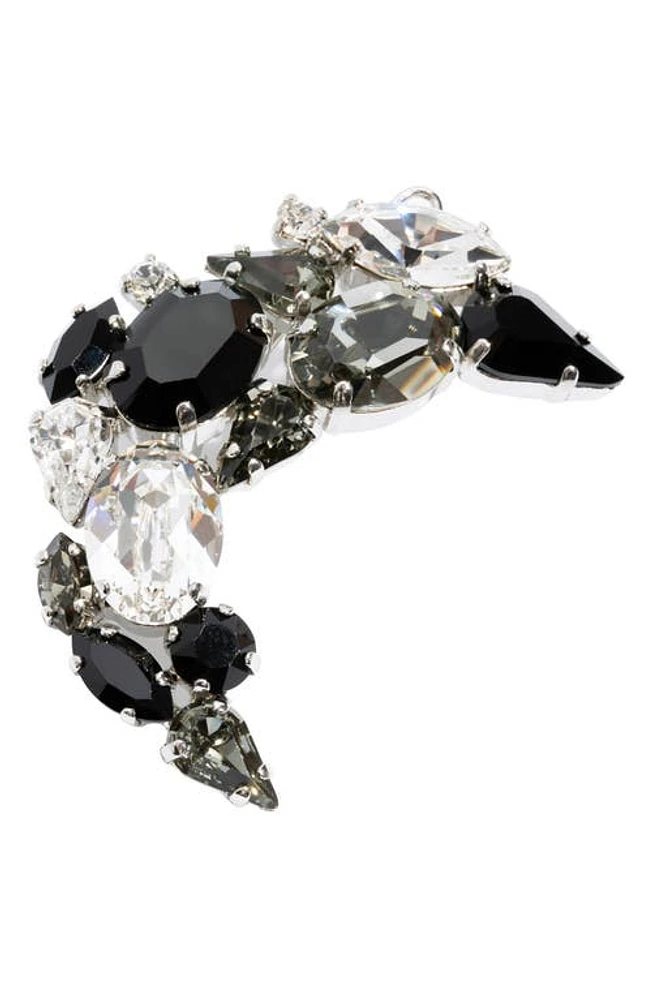 L. Erickson Crystal Arch Tige Boule Barrette in Jet/Black Diamond/Crystal at Nordstrom