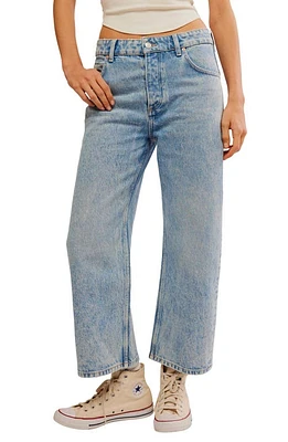 Free People Deep Trance Wide Leg Boyfriend Jeans Sweet Dreams at Nordstrom,