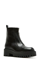 La Canadienne Nash Waterproof Platform Bootie Black Leather at Nordstrom,