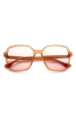 Gemma Styles Lake Shore Drive 55mm Rectangle Sunglasses in Fawn at Nordstrom