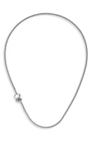 Good Art Hlywd Men's Sapphire Rosette 4A Curb Chain Necklace in Sterling Sliver at Nordstrom