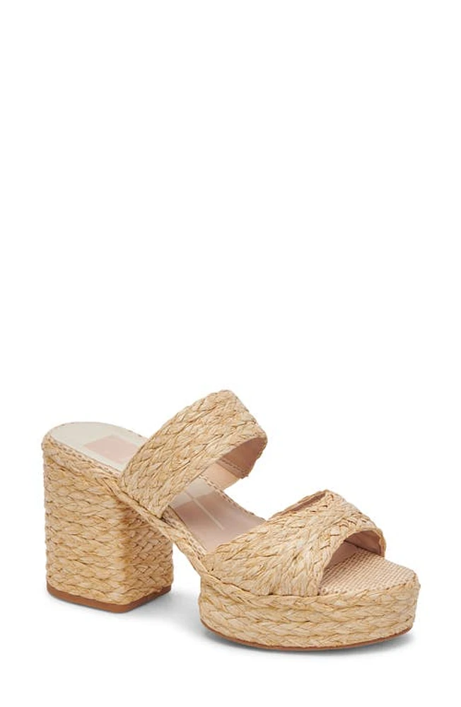 Dolce Vita Latoya Raffia Platform Sandal at Nordstrom,