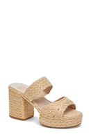 Dolce Vita Latoya Raffia Platform Sandal at Nordstrom,