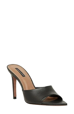 bcbg Dana Leather Slide Sandal Black at Nordstrom,