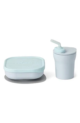 Miniware Sip & Snack Set in Aqua/Aqua at Nordstrom