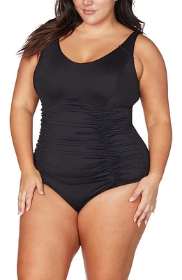 Artesands Raphael E- & F-Cup Underwire One-Piece Swimsuit Black at Nordstrom,