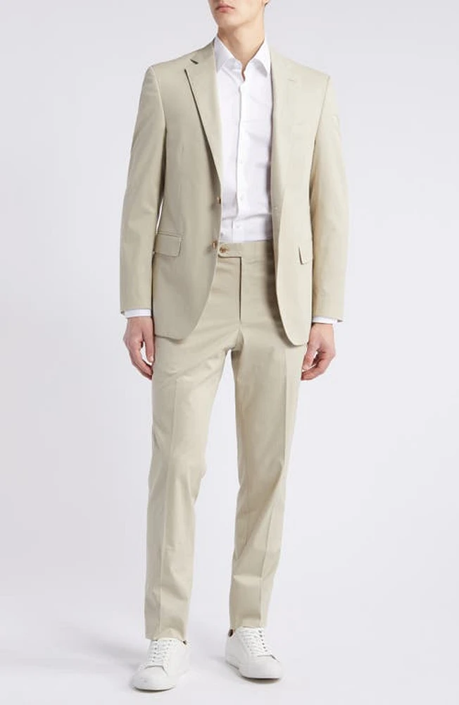 Peter Millar Tailored Fit Suit Tan at Nordstrom,