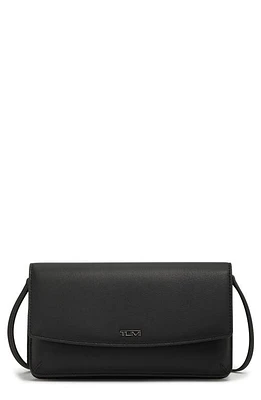 Tumi Leather Crossbody Wallet in Black at Nordstrom