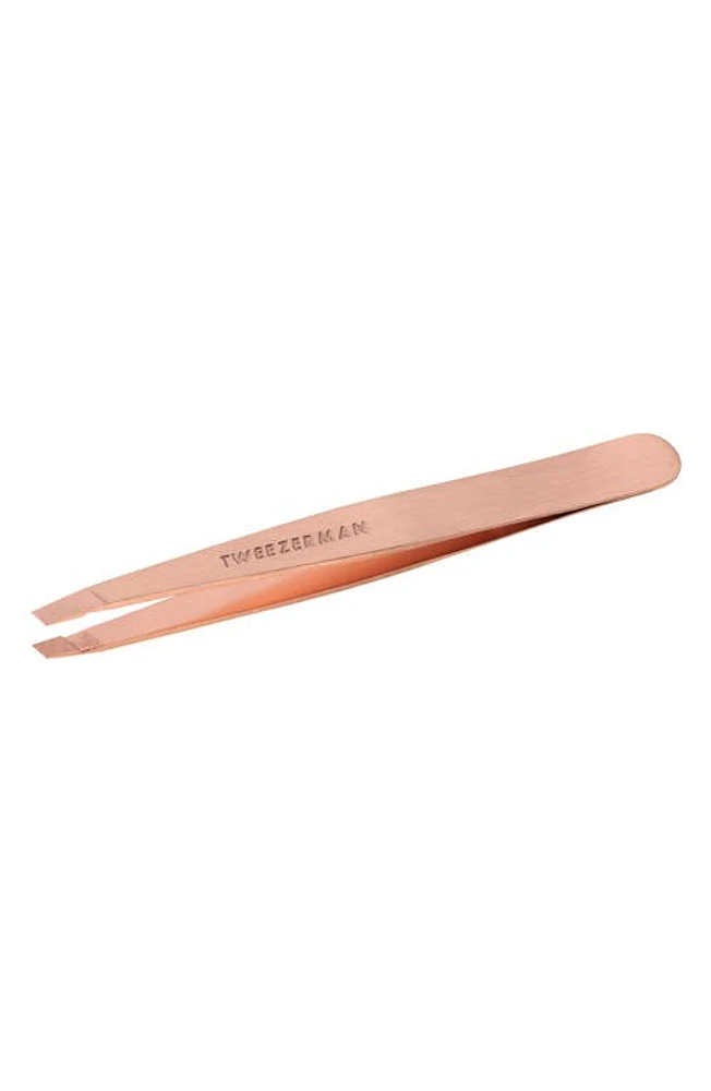 TWEEZERMAN Rose Gold Slant Tweezer at Nordstrom