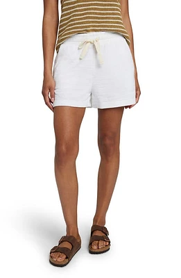 Faherty Cabana Terry Cloth Drawstring Shorts White at Nordstrom,