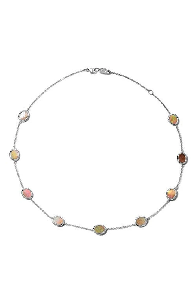 Ippolita Rock Candy Station Necklace in Silver at Nordstrom, Size 18